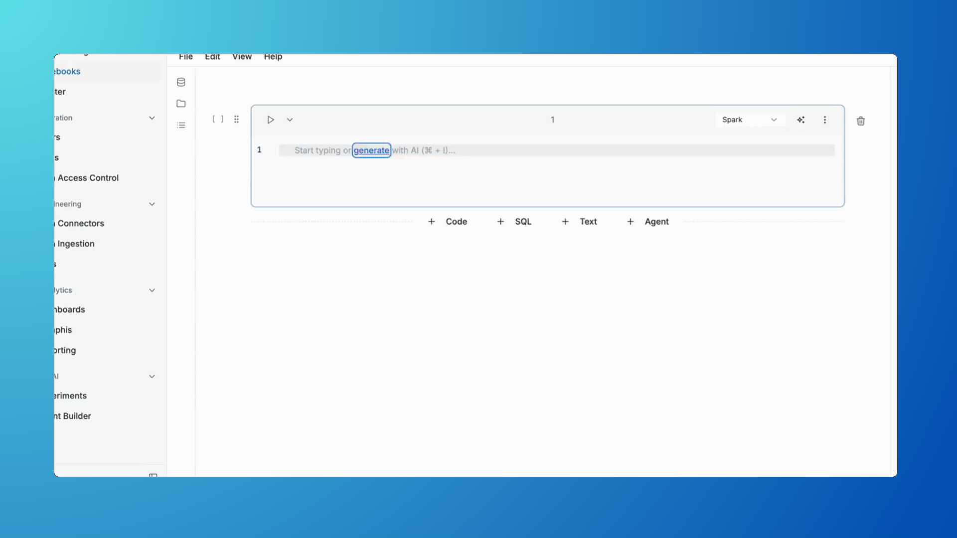 In-Cell AI Code Generation Demo