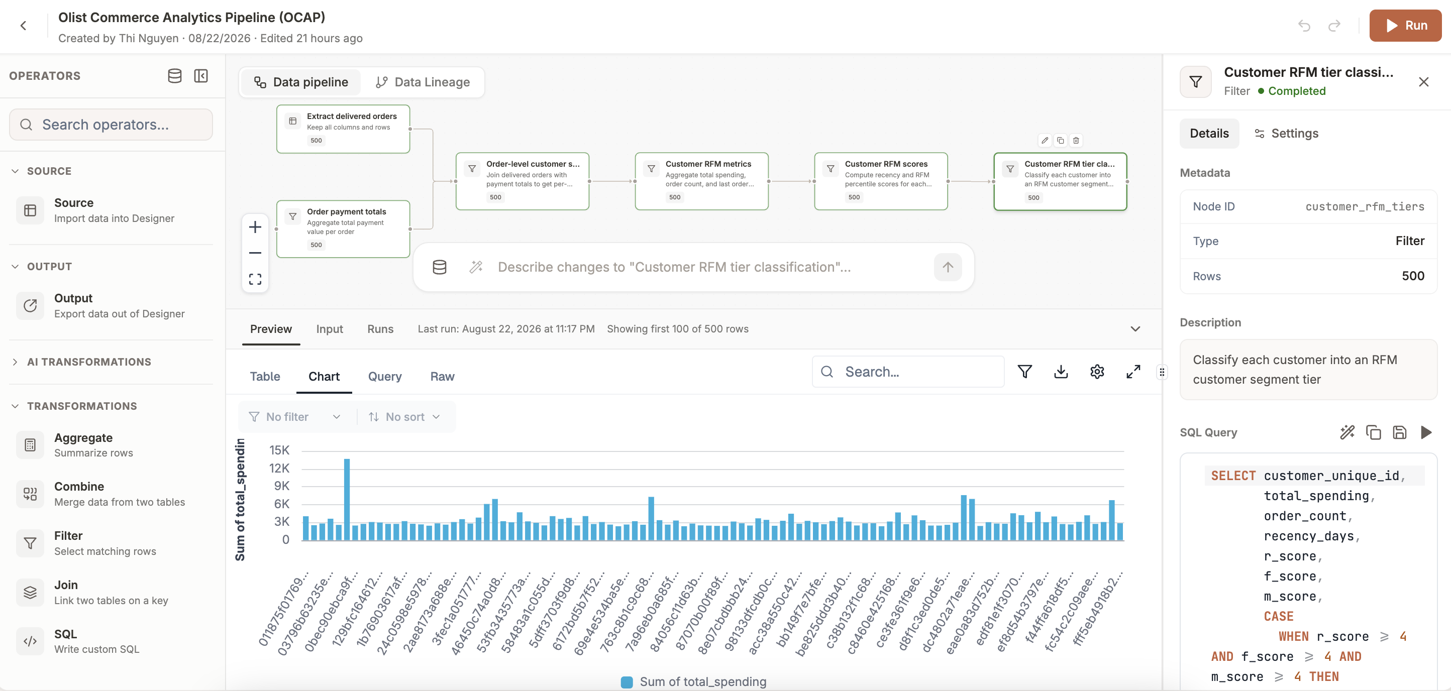 Visual pipeline builder in Dataverses Connect